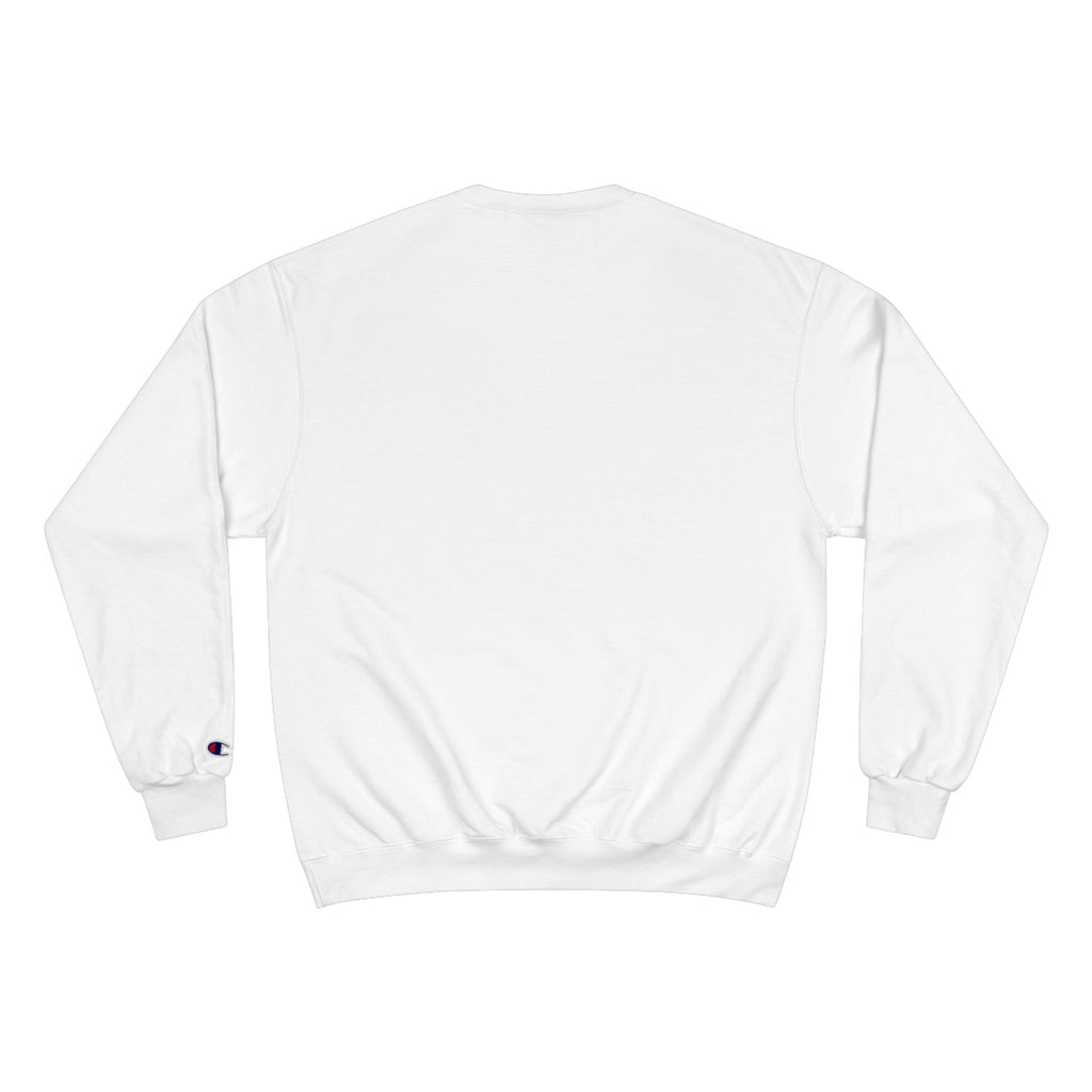 Champion Sweatshirt — "Blushing Over Jesus" Pastel Gospel Crewneck